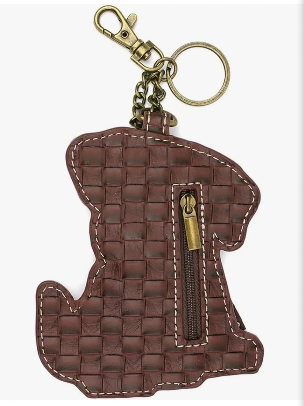 Chala Jack Russell Terrier Appliqué Key Fob Coin Purse NWT